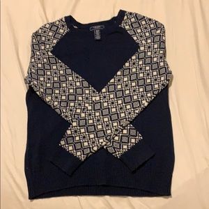 Navy Blue Knit Sweater